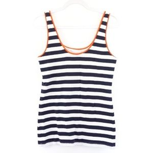 Banana Republic Tops - Banana Republic Navy White and Orange striped tank Banana Republic Tops - Banana Republic Navy White and Orange striped tank